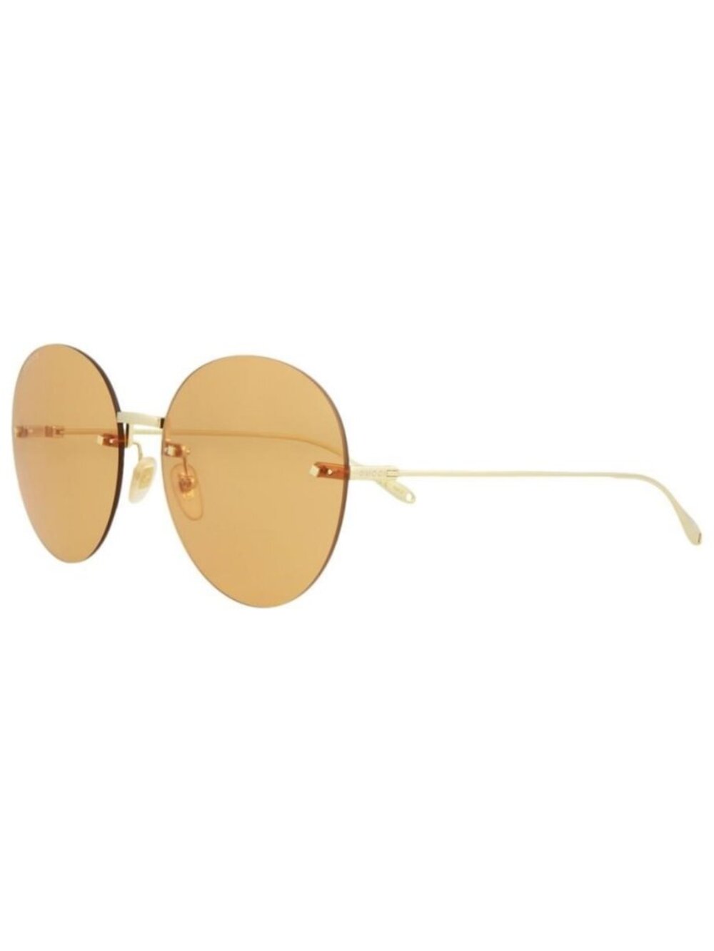 New Gucci Womens Round/Oval Gold Gold Orange Fashion Designer Sunglasses